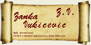 Žanka Vukičević vizit kartica